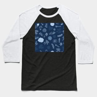 Elegance Seamless pattern with flowers Baseball T-Shirt